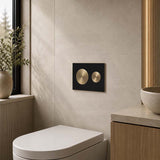 Kohler SKIM™ Pneumatic Glass Flush Plate Round Button Multi-Colour for In-wall Concealed Cistern