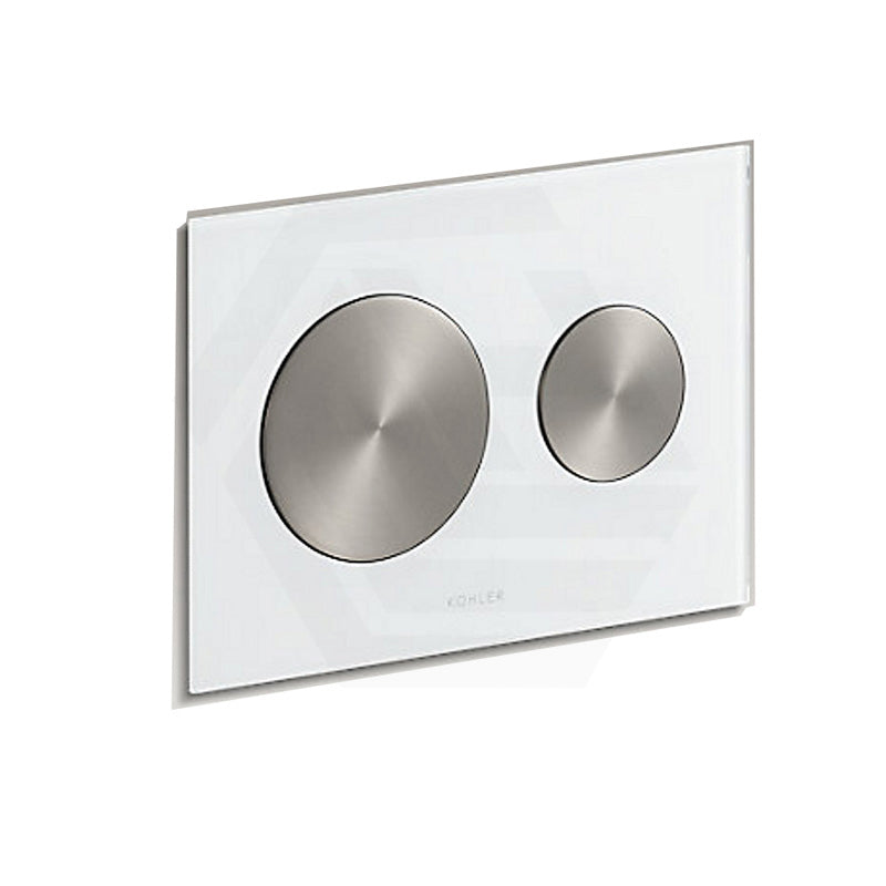 Kohler SKIM™ Pneumatic Glass Flush Plate Round Button Multi-Colour for In-wall Concealed Cistern