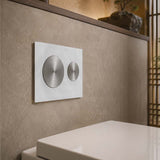 Kohler SKIM™ Pneumatic Glass Flush Plate Round Button Multi-Colour for In-wall Concealed Cistern
