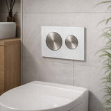 Kohler SKIM™ Pneumatic Glass Flush Plate Round Button Multi-Colour for In-wall Concealed Cistern