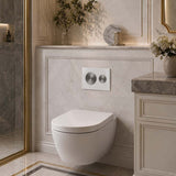 Kohler SKIM™ Pneumatic Glass Flush Plate Round Button Multi-Colour for In-wall Concealed Cistern