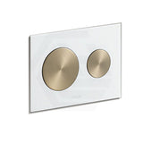 Kohler SKIM™ Pneumatic Glass Flush Plate Round Button Multi-Colour for In-wall Concealed Cistern