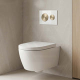 Kohler SKIM™ Pneumatic Glass Flush Plate Round Button Multi-Colour for In-wall Concealed Cistern