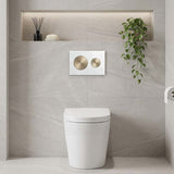 Kohler SKIM™ Pneumatic Glass Flush Plate Round Button Multi-Colour for In-wall Concealed Cistern