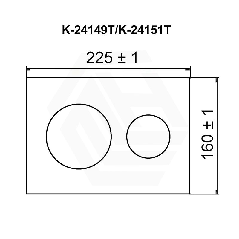 Kohler SKIM™ Pneumatic Glass Flush Plate Round Button Multi-Colour for In-wall Concealed Cistern