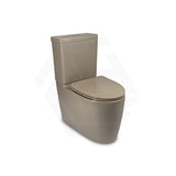 650x395x830mm Kohler Grande Ceramic Rimless Dual Flush Back to Wall Toilet Suite Cashmere