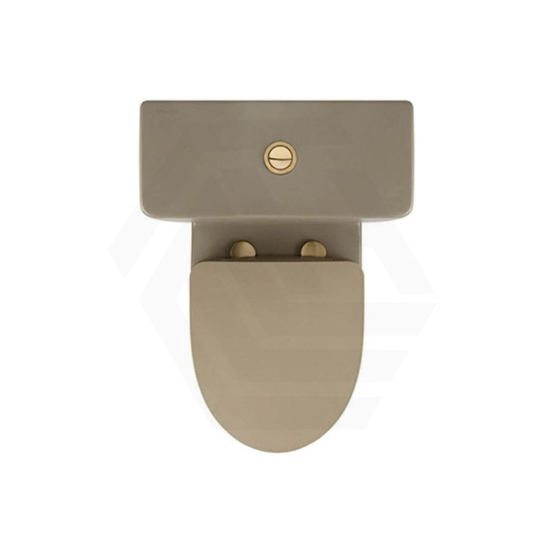650x395x830mm Kohler Grande Ceramic Rimless Dual Flush Back to Wall Toilet Suite Cashmere