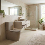 Kohler Grande Ceramic Rimless Dual Flush Back to Wall Toilet Suite 650x395x830mm - Matt Cashmere