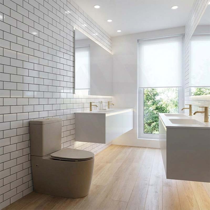 Kohler Grande Ceramic Rimless Dual Flush Back to Wall Toilet Suite 650x395x830mm - Matt Cashmere