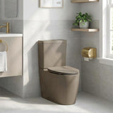 Kohler Grande Ceramic Rimless Dual Flush Back to Wall Toilet Suite 650x395x830mm - Matt Cashmere
