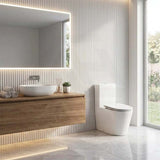 Kohler Grande Rimless Dual Flush Back to Wall Toilet Suite 680x370x790mm - Gloss White