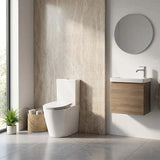 Kohler Grande Rimless Dual Flush Back to Wall Toilet Suite 680x370x790mm - Gloss White