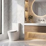 Kohler Grande Rimless Dual Flush Back to Wall Toilet Suite 680x370x790mm - Gloss White