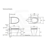 Kohler Reach II Ceramic Gloss White Rimless Wall Faced Toilet Pan with C3-255 Electronic Bidet Seat