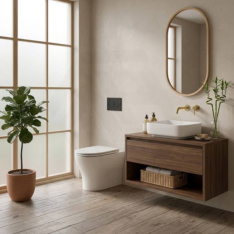 Kohler Reach II Ceramic Rimless Wall Faced Toilet Pan Only with Slim Seat 565x370x395mm - Gloss White