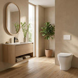 Kohler Reach II Ceramic Rimless Wall Faced Toilet Pan Only with Slim Seat 565x370x395mm - Gloss White
