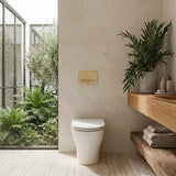 Kohler Reach II Ceramic Rimless Wall Faced Toilet Pan Only with Slim Seat 565x370x395mm - Gloss White