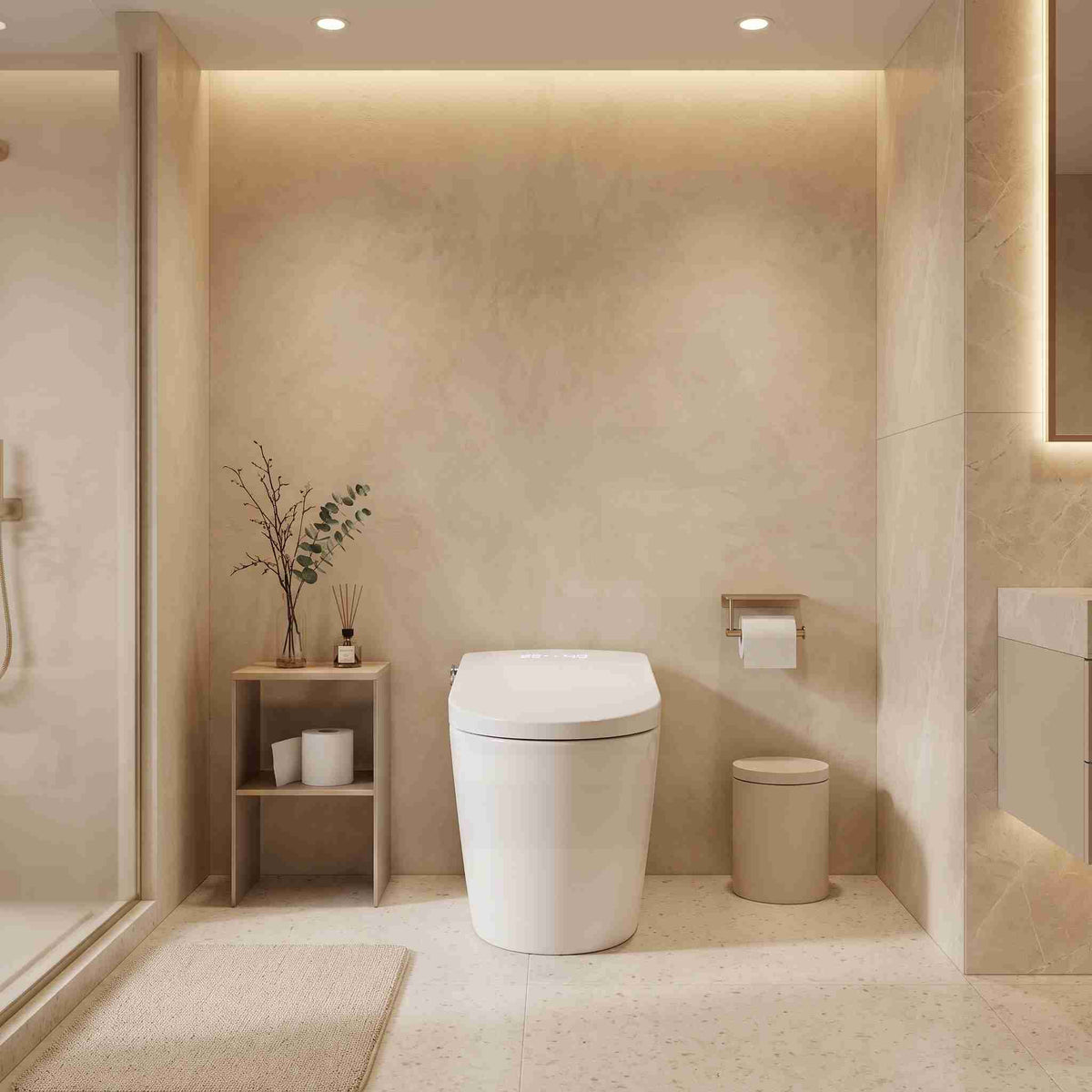Kohler Modena Wall Faced Smart Toilet Floor Pan with UF Seat 580x400x450mm - Gloss White