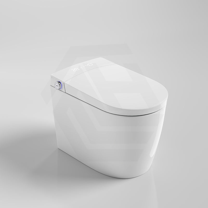 KB Australia Modena Wall Faced Smart Toilet Floor Pan Gloss White with Pneumatic Frameless In-Wall Concealed Cistern Push Button Available