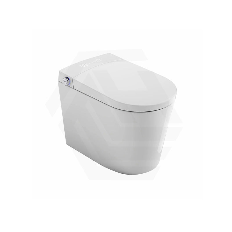 KB Australia Modena Wall Faced Smart Toilet Floor Pan Gloss White with Pneumatic Frameless In-Wall Concealed Cistern Push Button Available