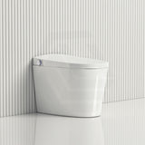 KB Australia Modena Wall Faced Smart Toilet Floor Pan Gloss White with Pneumatic Frameless In-Wall Concealed Cistern Push Button Available