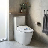 Englefield Intelligent Electric Toilet Cover Bidet Seat Plus with Remote Control for Toilet 505x405x150mm - Gloss White