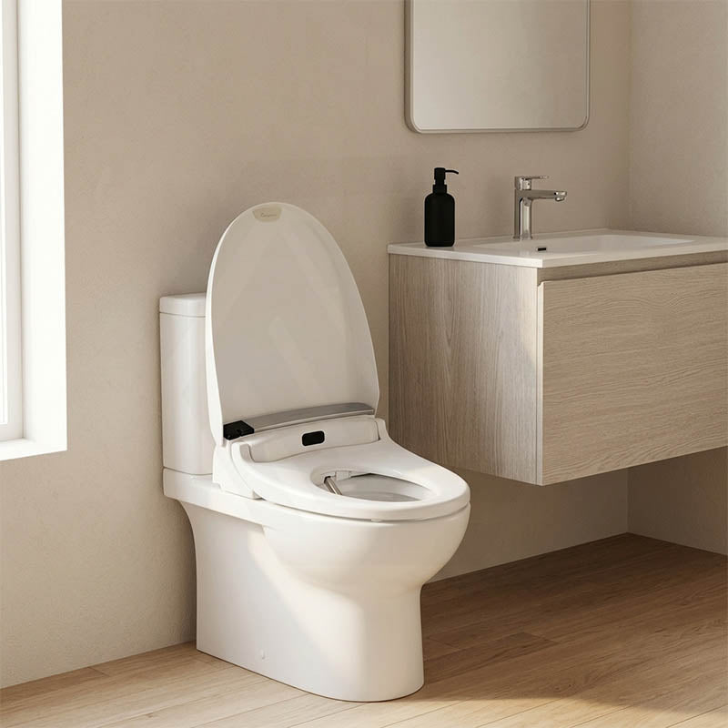 Englefield Intelligent Electric Toilet Cover Bidet Seat Plus with Remote Control for Toilet 505x405x150mm - Gloss White