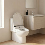 Englefield Intelligent Electric Toilet Cover Bidet Seat Plus with Remote Control for Toilet 505x405x150mm - Gloss White
