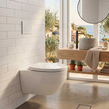 Kohler Veil Wall Hung Quiet-Close™ Toilet Seat Cover 475x365mm- Gloss White