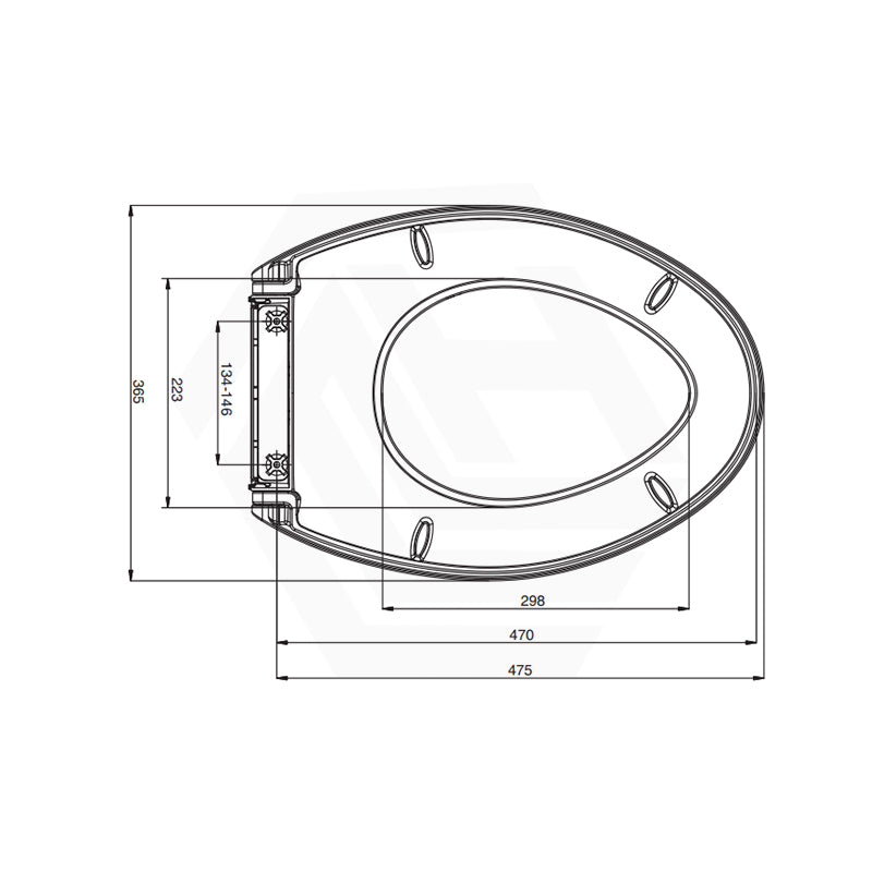 Kohler Veil 475x365mm Wall Hung Quiet-Close™ Toilet Seat Cover