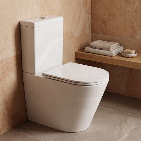 Kohler Melius Rimless Back to Wall Toilet with Slim Seat 670x360x840mm - Gloss White