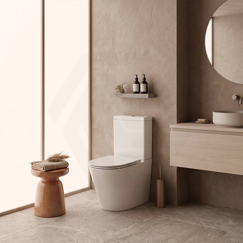 Kohler Melius Rimless Back to Wall Toilet with Slim Seat 670x360x840mm - Gloss White