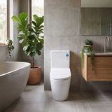 Kohler Opiaz Rimless Back to Wall Toilet with Englefield AVB Electric Bidet Seat 670x360x840mm - Gloss White
