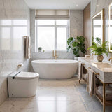 Englefield Sapphire Floor Standing Tankless Intelligent Toilet with VORTEX Flushing 607x392x464mm - Gloss White