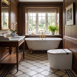 Englefield Sapphire Floor Standing Tankless Intelligent Toilet with VORTEX Flushing 607x392x464mm - Gloss White