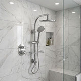 Kohler HydroRail Arched Twin Shower System with Awaken Hand Shower & Optional Overhead Shower - Polished Chrome