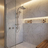 Kohler HydroRail Arched Twin Shower System with Awaken Hand Shower & Optional Overhead Shower - Polished Chrome
