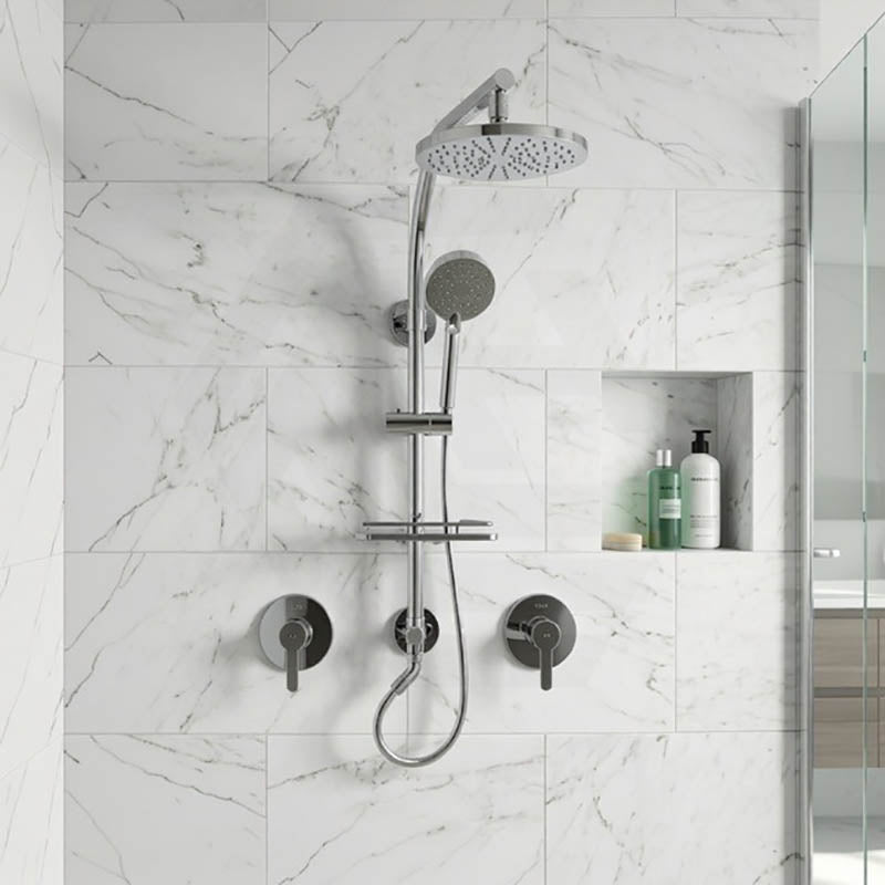 Kohler HydroRail Arched Twin Shower System with Awaken Hand Shower & Optional Overhead Shower - Polished Chrome