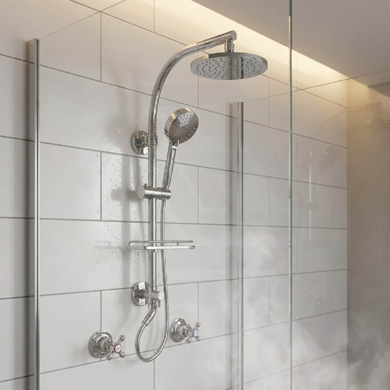 Kohler HydroRail Arched Twin Shower System with Awaken Hand Shower & Optional Overhead Shower - Polished Chrome