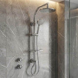 Kohler HydroRail Arched Twin Shower System with Awaken Hand Shower & Optional Overhead Shower - Polished Chrome