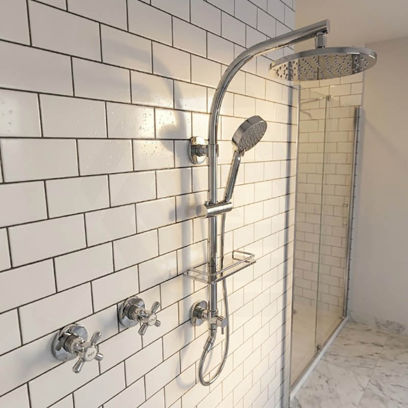 Kohler HydroRail Arched Twin Shower System with Awaken Hand Shower & Optional Overhead Shower - Polished Chrome