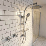 Kohler HydroRail Arched Twin Shower System with Awaken Hand Shower & Optional Overhead Shower - Polished Chrome