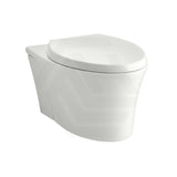 Kohler Veil 554x385x345mm Vitreous China White Rimless Wall Hung Toilet Pan with Seat