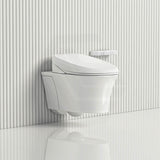 Kohler Veil Vitreous China White Rimless Wall Hung Toilet Pan with C3-255 Electronic Bidet Seat