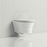Kohler Veil 554x385x345mm Vitreous China Gloss White Rimless Wall Hung Toilet Pan with Slim Seat
