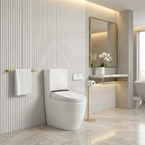 Kohler Rimless Back to Wall Ceramic Toilet Suite with Englefield Electric Bidet Seat 650x395x830mm - Gloss White
