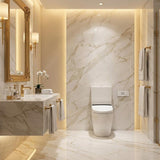Kohler Rimless Back to Wall Ceramic Toilet Suite with Englefield Electric Bidet Seat 650x395x830mm - Gloss White