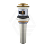 G#7(Gold) Kohler 32mm Brushed Brass Stainless Steel Basin Universal Pop Up Waste