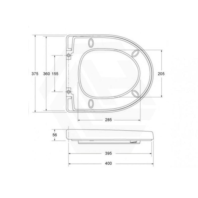 Kohler Grande 580x370x390mm Vitreous China White Rimless Wall Faced Toilet Pan, Seat Cover Available