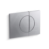 Kohler Note Flush Plate Dual Button Variant Colour Available for Mechanical In-wall Cisterns